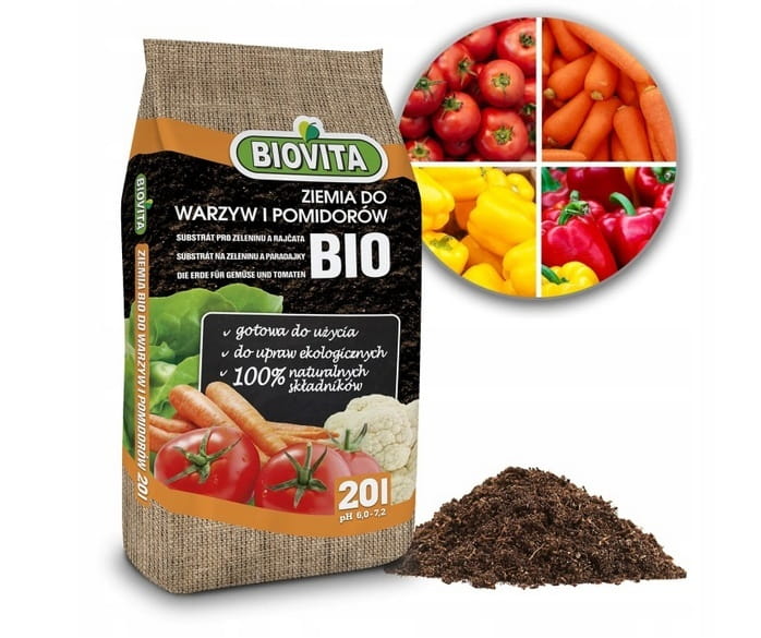 BIO Ziemia do Warzyw i Pomidorów 20L